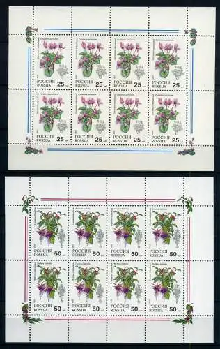 Russland 298-299 postfrisch als Kleinbogen Pflanzen #IS593