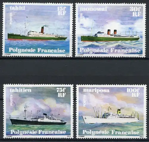 franz. Polynesien 268-271 postfrisch Schiffe #IF530