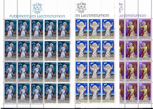 Liechtenstein Kleinbögen 910-912 postfrisch Weihnachten #JE905
