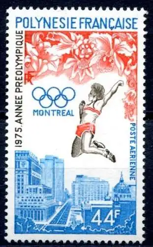 franz. Polynesien 201 postfrisch Olympiade 1976 #JJ414