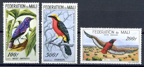 Mali 3-5 postfrisch Vögel #JC542