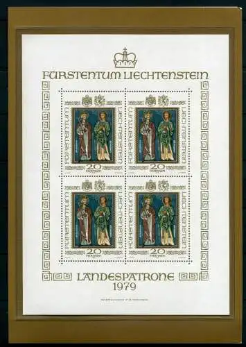 Liechtenstein Kleinbogen 734 postfrisch Landespatrone #JD385