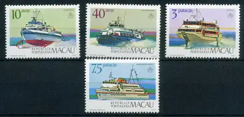Macau 558-561 postfrisch Schiffe #IF523