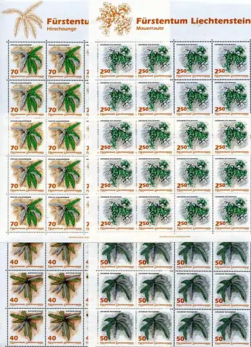 Liechtenstein Kleinbögen 1045-1048 postfrisch Pflanzen #JE942