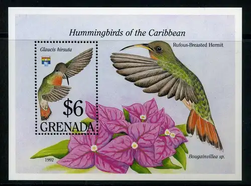 Grenada Block 305 postfrisch Vögel #JC536