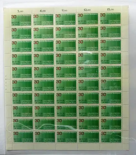 Bund 50er Bogen 751 postfrisch #BW2942