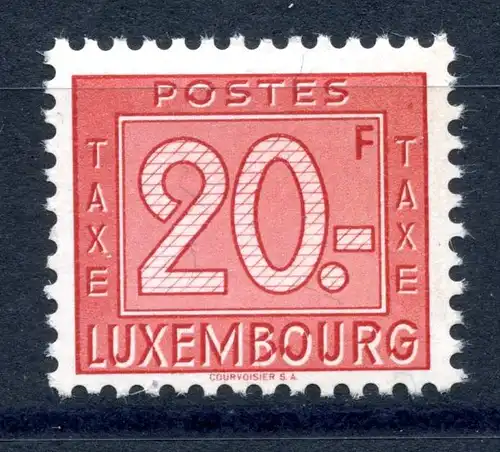 Luxemburg Porto 36 postfrisch #IN285