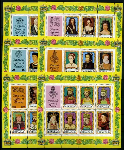 Grenada Block 119-24 postfrisch Könige #IF028
