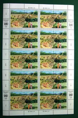 UNO Genf ZD-Bogen 138-141 Ersttagssonderstempel #IY119