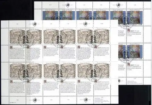 UNO Genf Kleinbögen 192-193 Menschenrechte Ersttagssonderstempel #IY845