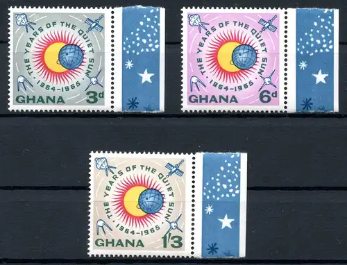Ghana 185-187 A postfrisch Bogenrand #O5280