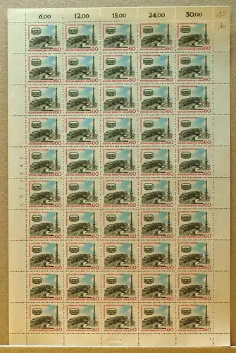 Berlin 50er Bogen 591 postfrisch Formnummer 1 Bogenzählnr. #BW5691