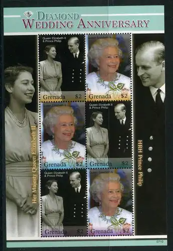 Grenada KB 5861-5866 postfrisch Königshäuser #OZ247