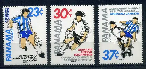 Panama 1626-1628 postfrisch Fußball #OZ349