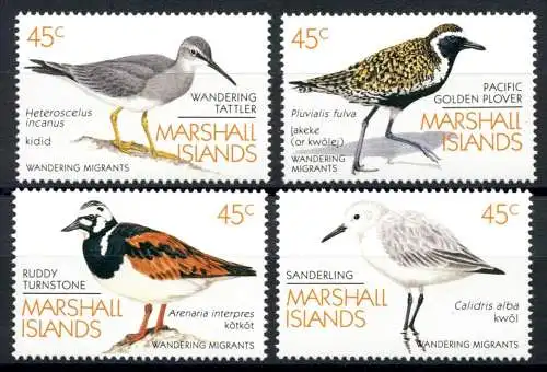 Marshall Inseln 222-225 postfrisch Vögel #JC544