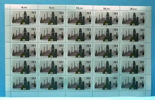 Bund 25er Bogen 1306 postfrisch Formnummer 2 #BW3493