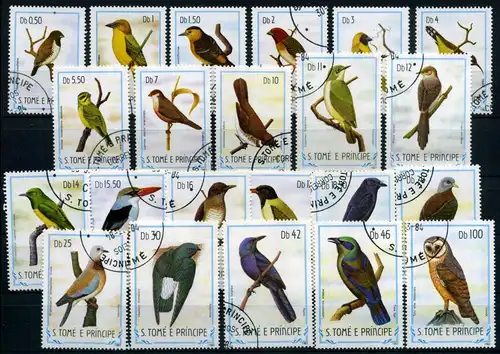 St. Tomé und Principe 879-00 gestempelt Vögel #JC566