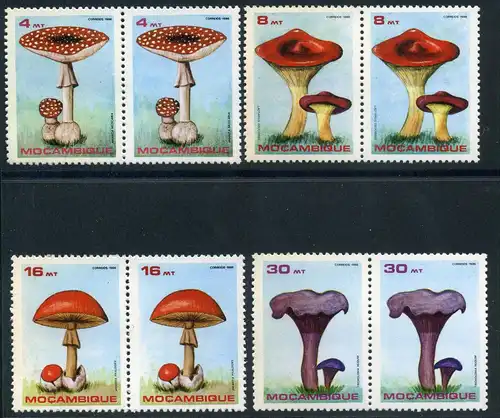 Mosambik 1057-60 postfrisch Pilze #O5374