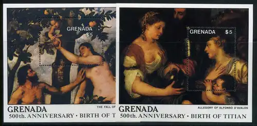 Grenada Block 206-07 postfrisch Kunst #IY910