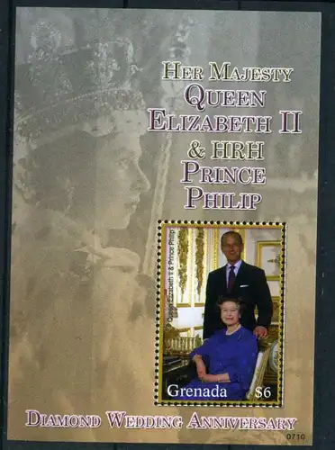 Grenada Block 764 postfrisch Königshäuser #OZ262