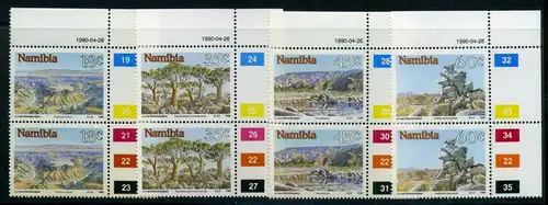 Namibia Eckrand or 671-74 postfrisch Landschaft #O5359