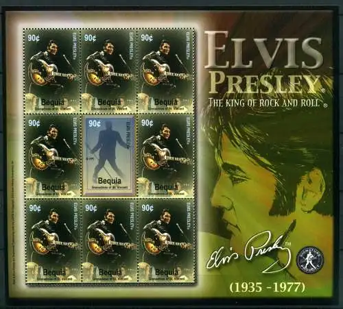 Bequia St. Vincent KB 373-374 postfrisch Elvis Presley #IF013