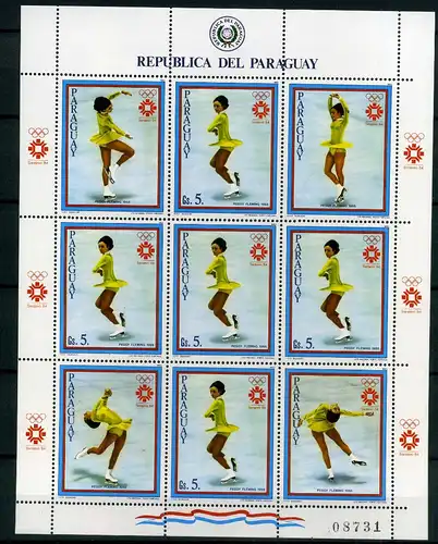 Paraguay Kleinbogen 3615 postfrisch Olympiade 1968 #IF184