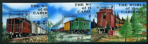 Gambia Block 126-128 postfrisch Lokomotive #IU792