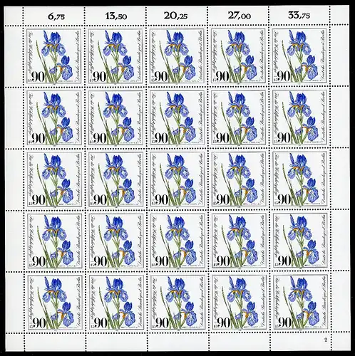 Berlin 25er Bogen 653 postfrisch Formnummer 2 #BW4553