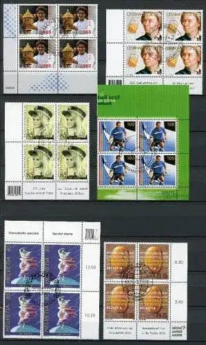 Schweiz Lot 4er Blöcke Ersttagssonderstempel #HD262