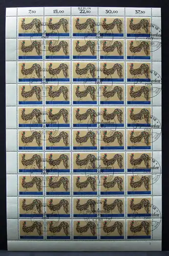 Berlin 50er Bogen 389 Formnr. 2 Zudr. Berlin Ersttagssonderstempel #BW4835