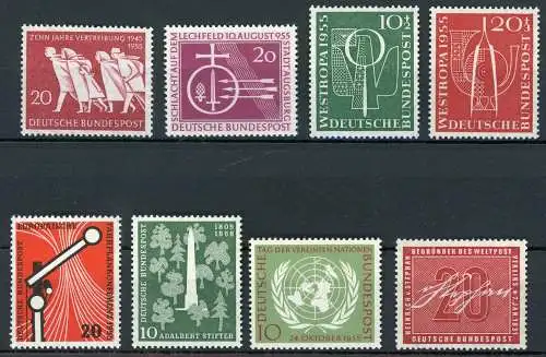 Bund kleines Lot Marken aus 1955 + 1956 postfrisch #HD104