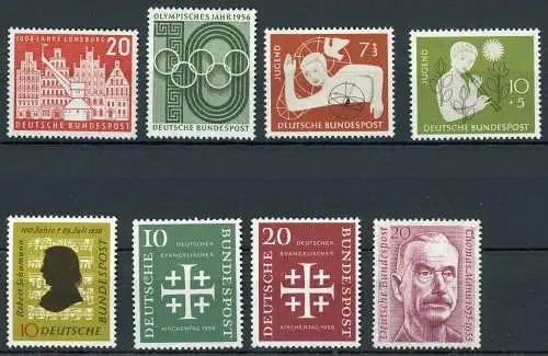 Bund kleines Lot Marken aus 1956 postfrisch #HD105