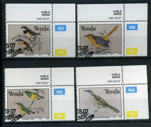 Venda 217-220 gestempelt Vögel #JC555