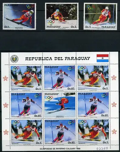 Paraguay Kleinbogen 4175-4179 postfrisch Olympiade #ID494