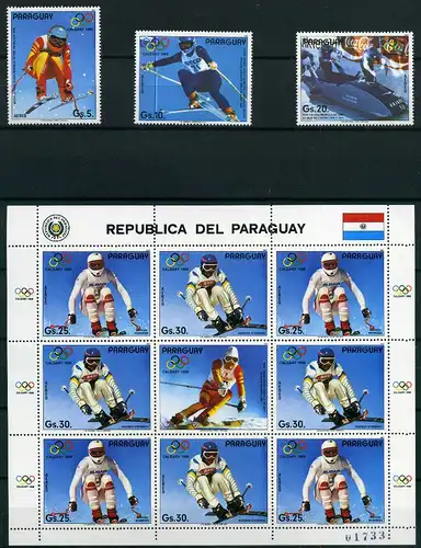 Paraguay Kleinbogen 4111-4115 postfrisch Olympiade #ID496