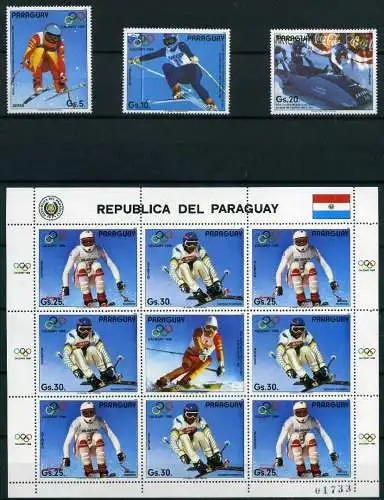 Paraguay Kleinbogen 4111-4115 postfrisch Olympiade #ID496