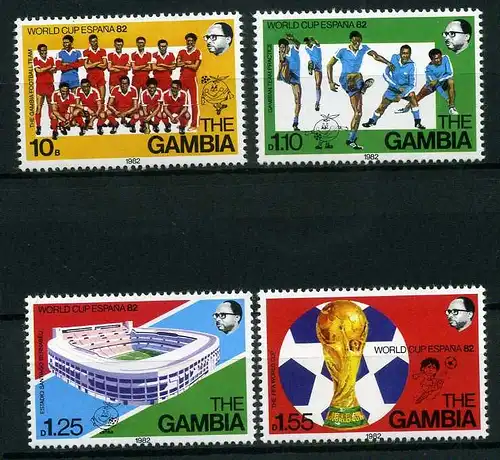 Gambia 441-444 postfrisch Fußball #GE520
