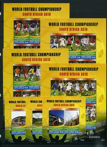 Grenada/ Grenadinen 4569-4592 + Bl 638-640 postfrisch Fußball WM #GE445