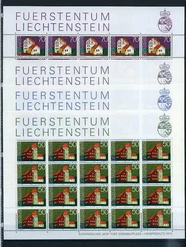 Liechtenstein Kleinbogen 630-633 postfrisch #JD380