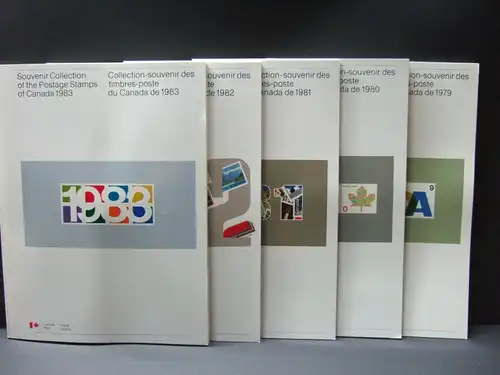 Kanada 5 Jahrbücher von 1979-1983 postfrisch #HK508