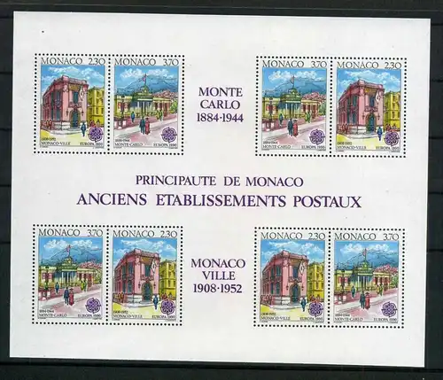 Monaco Block 47 postfrisch Cept #OZ625
