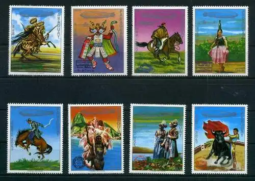 Paraguay 2916-2923 postfrisch Zeppelin #GO537