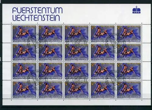 Liechtenstein Kleinbogen 987 Fußball Ersttagssonderstempel #JG430