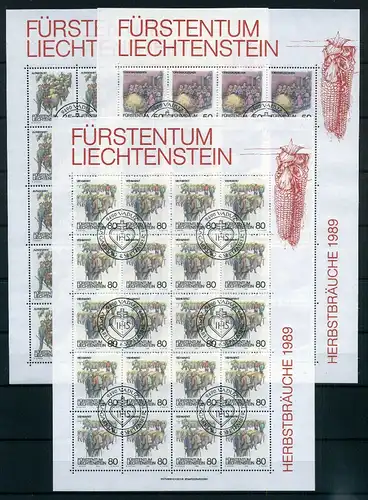 Liechtenstein Kleinbogen 971-973 Ersttagssonderstempel #JG425