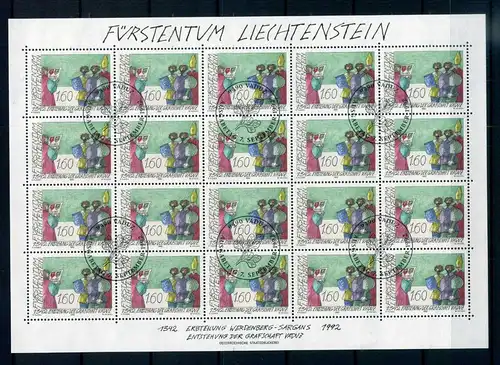 Liechtenstein Kleinbogen 1049 Ersttagssonderstempel #JG450