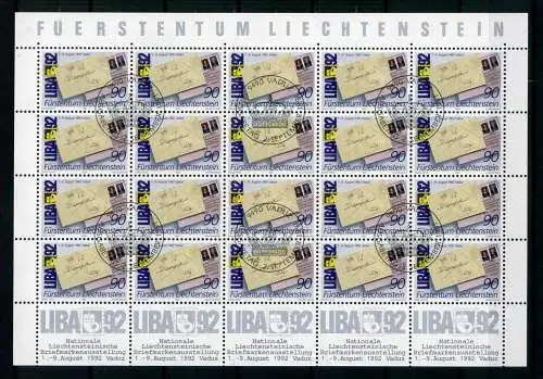 Liechtenstein Kleinbogen 1026 Ersttagssonderstempel #JG442