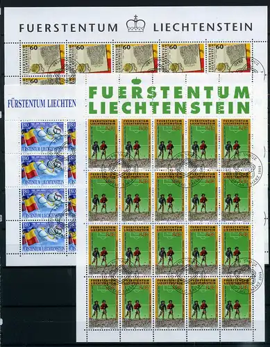 Liechtenstein Kleinbogen 1081-1083 Ersttagssonderstempel #JG463