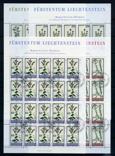 Liechtenstein Kleinbogen 1069-1072 Pflanzen Ersttagssonderstempel #JG459