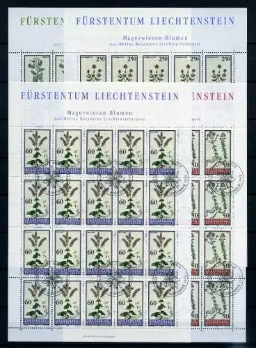 Liechtenstein Kleinbogen 1069-1072 Pflanzen Ersttagssonderstempel #JG459
